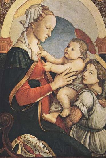 Sandro Botticelli Madonna with Child and an Angel France oil painting art